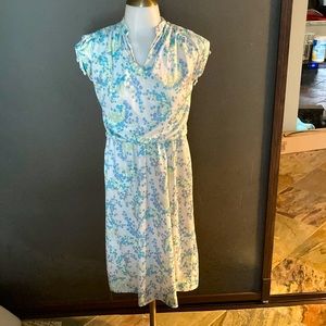 Cute 1970s Vintage Floral Spring Dress